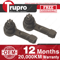 2 Pcs Trupro LH+RH Outer Tie Rod Ends for HOLDEN ASTRA LB LC 84-86