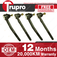 4 Trupro Outer Inner Tie Rod for PONTIAC BONNEVILLE CATALINA GRANDVILLE 1977-81