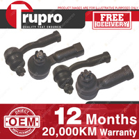 4 Outer Inner Tie Rod for NISSAN STANZA A10 UTILITY DATSUN 1200 UTE 120Y UB210