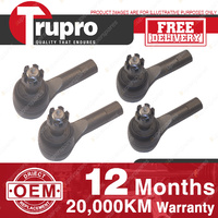 4 Pcs Trupro Outer Inner Tie Rod Ends for NISSAN COMMERCIAL NAVARA 4WD D22 01-06