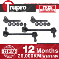 4 Pcs Premium Quality Trupro Front+Rear Sway Bar Links for HYUNDAI SONATA EF