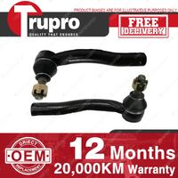 2 Pcs Trupro Outer Tie Rod Ends for Toyota Corolla ZZE122 ZZE123 1.8L 2001-2007