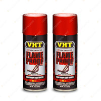 2 xVHT Flame Proof High Heat Coating Header And Exhaust Spray Paint Silver SP106