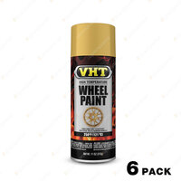 6 x VHT Wheel High Temperature Coating Spray Paint Argent Silver SP188