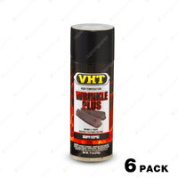 6 x VHT Wrinkle Finish High Heat Spray Paint Wrinkle Plus Coating Black SP201