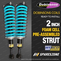 2" Foam Cell Complete Strut Lift Kit Dobinsons Coil for Nissan Navara NP300 Leaf