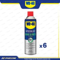 6 x WD-40 Specialist Brake & Parts Cleaner Lubricant Aerosol Spray 300g