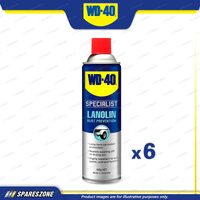 6 x WD-40 Specialist Rust Prevention Lanolin Lubricant Aerosol Spray 300g