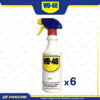 6 WD-40 Applicator Bottle Lubricants 500ML Offers Accurate&Controlled Dispensing