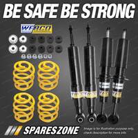 F + R Webco Shock Absorbers Lowered Springs for Toyota Landcruiser UZJ VDJ 200R