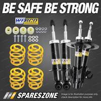 F + R Webco Shock Absorbers Lowered King Springs for Holden Commodore VE Wagon