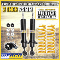 3" 75mm Front Webco Shock Absorbers King Coil Strut Spacer for Nissan Navara D40