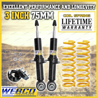 3" 75mm Front Webco Shock Absorbers Coils Strut Spacer for Ford Ranger PX3 18-22