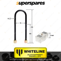 Whiteline Rear 2.0 Inch Lowering Block Kit KLB101-20 for FORD COURIER PA PC PD