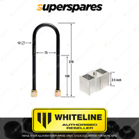 Whiteline Rear 2.5 Inch Lowering Block Kit KLB101-25 for FORD COURIER PA PC PD