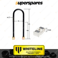 Whiteline Rear 1.5 Inch Lowering Block kit for TOYOTA HIACE LH RZH Series