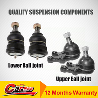 4 Lower + Upper Ball Joints for Ford F100 2WD BALL JOINT SUSPENSION 08/1981-1985