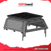 Ute Tub Canopy & 135x125cm Roof Rack Flat Platform for Volkswagen Amarok