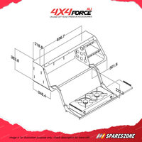 Tub Canopy Storage with Driver Side Stove Bench Unit for Pickup Truck 4WD