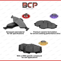 4pcs Rear 4WD Brake Pads for Mitsubishi Outlander ZG ZH 2.4L 3.0L