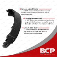 BCP Rear Brake Drums + Brake Shoes for Peugeot 306 1.8L Non-ABS With Girling