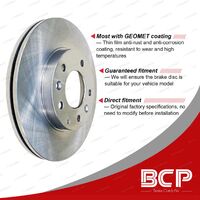 Rear Pair Disc Brake Rotors for Peugeot 3008 308 5008 Partner 07-on BCP Brand