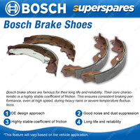 Rear Brake Drums + Bosch Brake Shoes for Toyota Dyna 100 YH81 1.8 254x56mm Drum