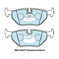 8Pcs Front + Rear Bendix Euro Brake Pads Set for BMW 5 E39 528 i 2.8 142 kW RWD