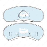 8Pcs Bendix GCT Brake Pads Set for Holden H Series Monaro Statesman HZ