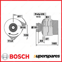 Bosch Alternator for Holden Caprice Commodore Calais VS VT-VY Monaro Statesman