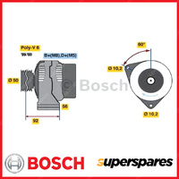 Bosch Alternator for Mercedes Benz C-Class CLK320 E240 E320 SL280 SL320 R129