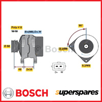 Bosch Alternator for Volkswagen Caravelle T4 70 Transporter T4 70 2.4L 2.5L