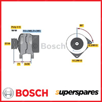 Bosch Alternator for Holden Astra AH 1.8L Z18XER I4 16v DOHC 103KW 2007-2010