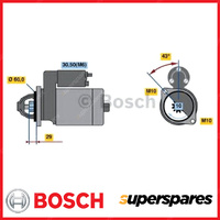 Bosch Starter Motor for Mercedes Benz CLS350 E240 E280 E320 E350 ML350 W164