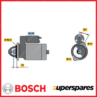 Bosch Starter Motor for Audi 80 B2 85 B3 89 1.6L 1.9L 4 Door Sedan 1981-1988