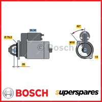 Bosch Starter Motor for Audi RS6 C5 4B 4.2L BCY V8 40v DOHC 331KW 2003-2005