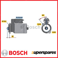 Bosch Starter Motor for Audi A3 8L 1.6L 1.8L AEH AVU BFQ AGN AGU AUM AUQ 98-11