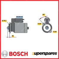 Bosch Starter Motor for Volkswagen Golf MK 5 MK 6 1K Crosspolo EOS Jetta