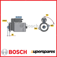 Bosch Starter Motor for Volkswagen Crafter 2E 2F 2.5L BJJ BJK BJL BJM 2007-2012