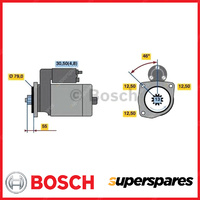 Bosch Starter Motor for Audi A3 8P 1.4L CAXC 92KW 12/2008-05/2013