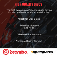 2x Rear Brembo UV Coated Disc Brake Rotors for BMW Z4 Coupe E86 Roadster E85 3.0