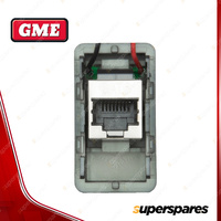 GME RJ45 Pass-Through Adaptor - Type 4 White Suit XRS Connect UHF CB Radios