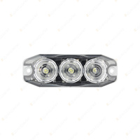 LED Autolamps White Emergency Warning Light 3 LED 11 Flash Patterns Lamp Blister