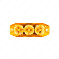 LED Autolamps Amber Rear Indicator Light 12-24 Volt 3 LED Lamp Twin Blister