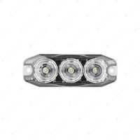 LED Autolamps Amber Front Indicator Light 12-24 Volt 3 LED Lamp Twin Blister