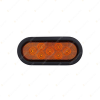 LED Autolamps Amber Rear Indicator Light 7 LED Lamp with Rubber Grommet and Plug