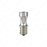 LED Autolamps Bayonet Amber Indicator Bulb 12-24V CANBUS Compatible Blister