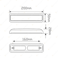 LED Autolamps Amber Front Indicator/Marker Light 12 Volt 29 LED Lamp Box