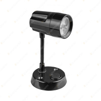 LED Autolamps Reading Light Interior Black 3x2W 12 Volt 120mm High Blister