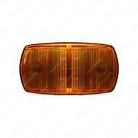 LED Autolamps Amber Side Marker Light 12-24 Volt 4 LED Lamp Single Blister